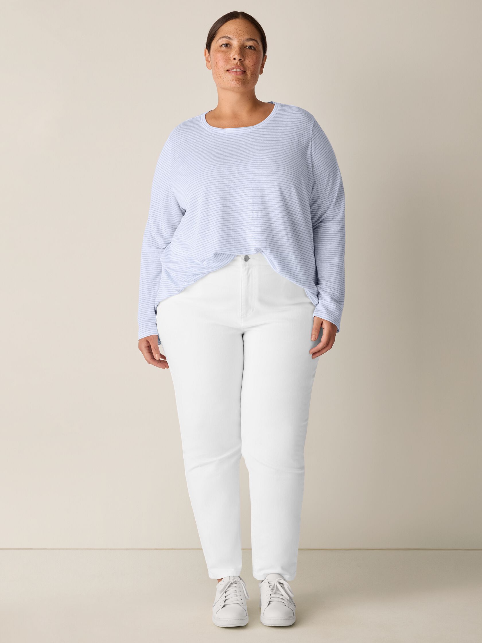 Eileen Fisher Crew Neck Long Sleeve Tee