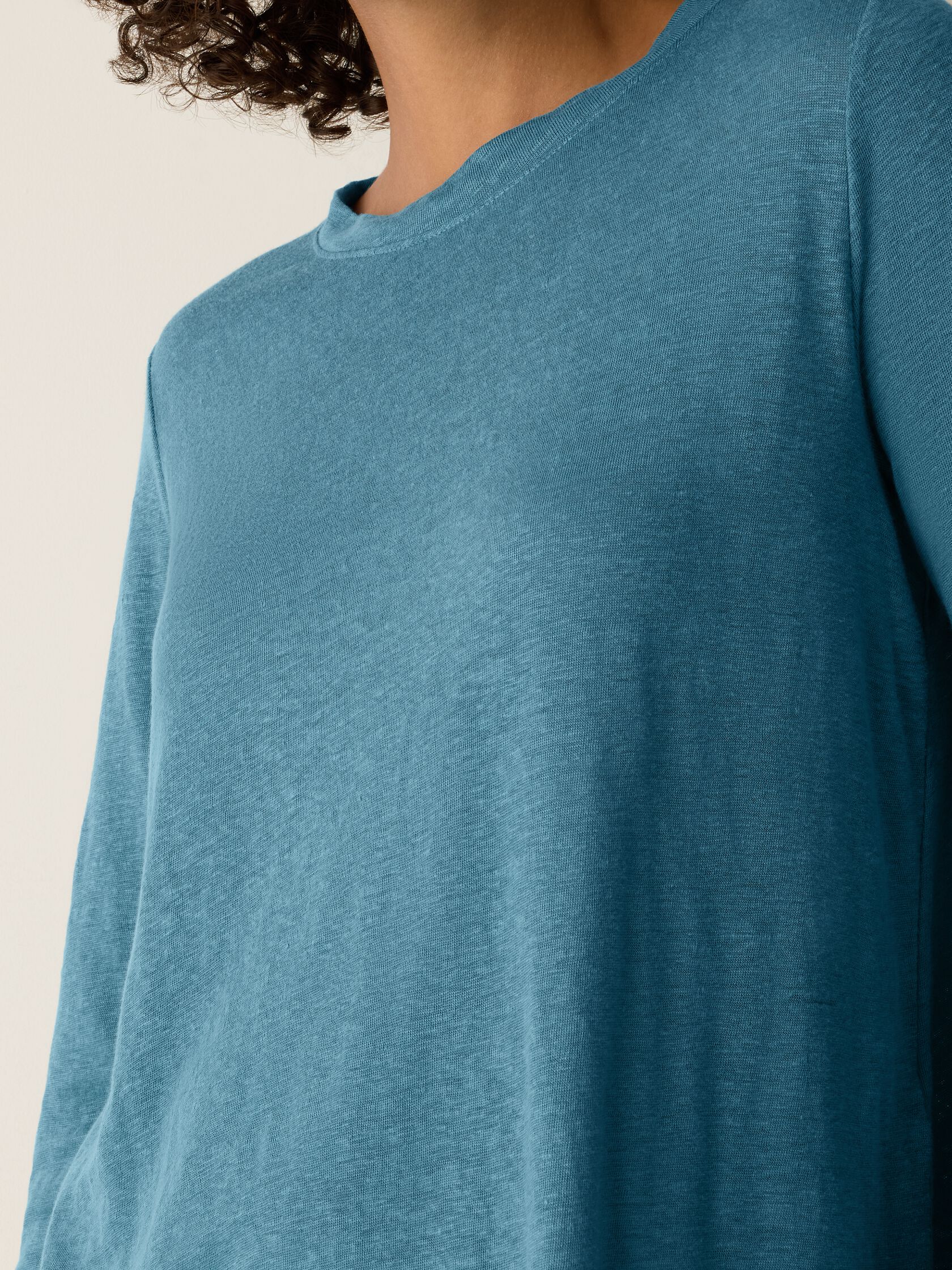 Eileen Fisher Crew Neck Long Sleeve Tee