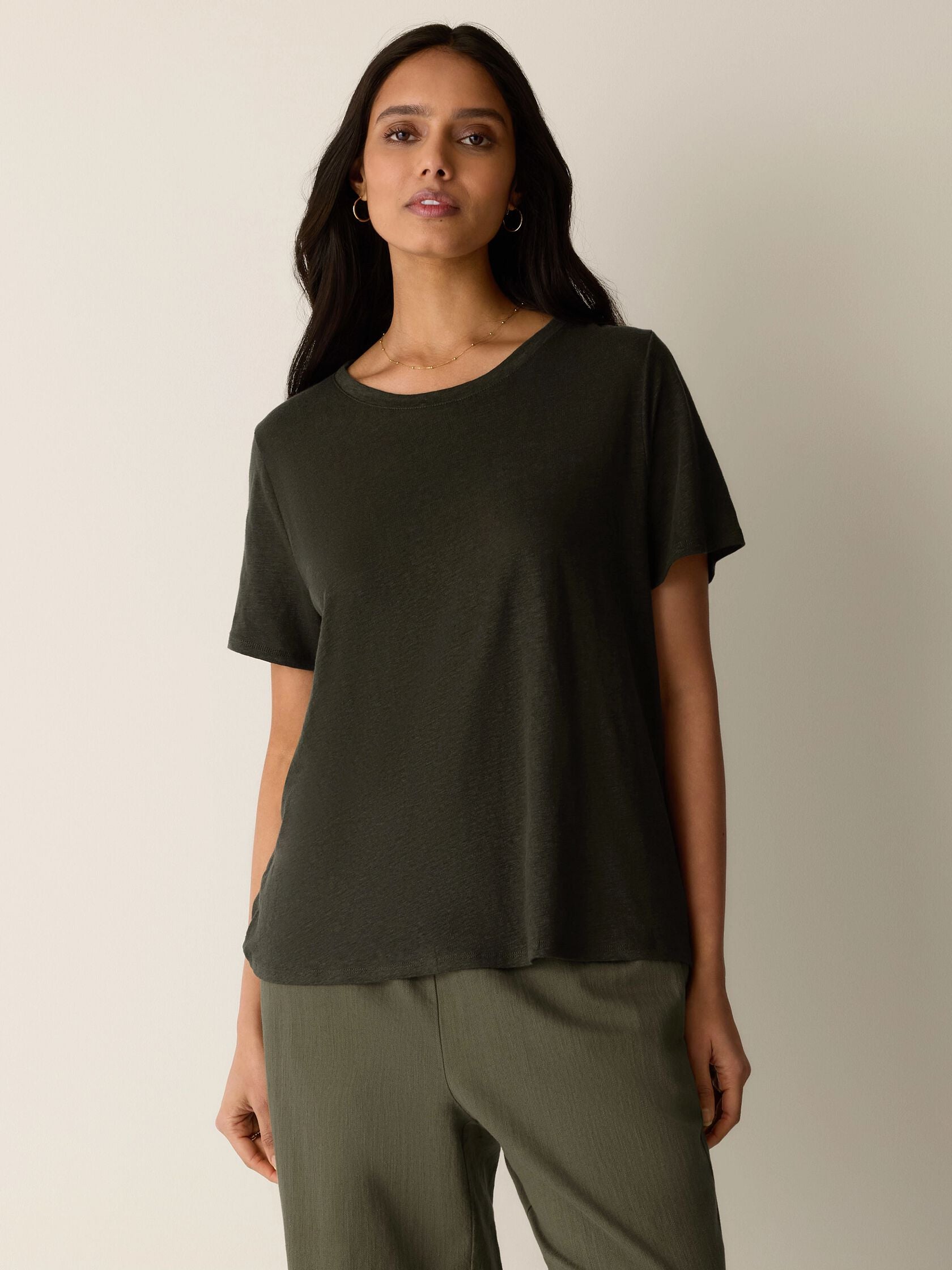(Pre-Order) Eileen Fisher Crew Neck Short Sleeve Tee
