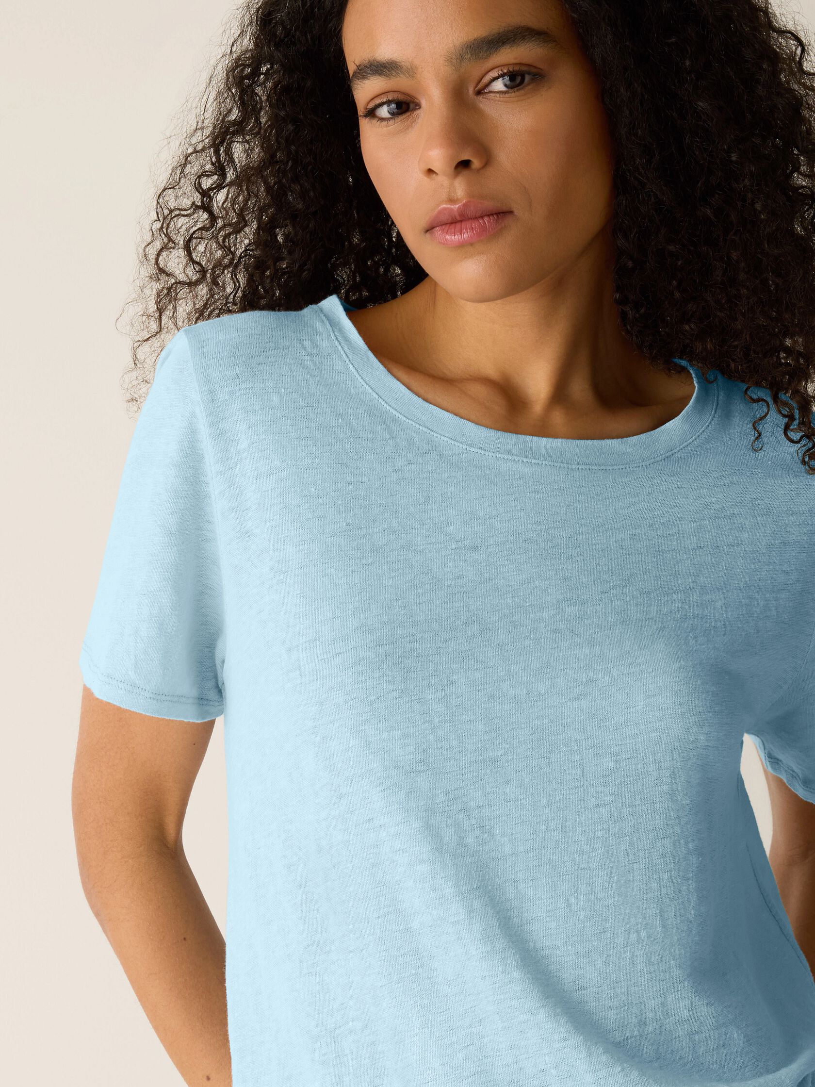 Eileen Fisher Crew Neck Short Sleeve Tee