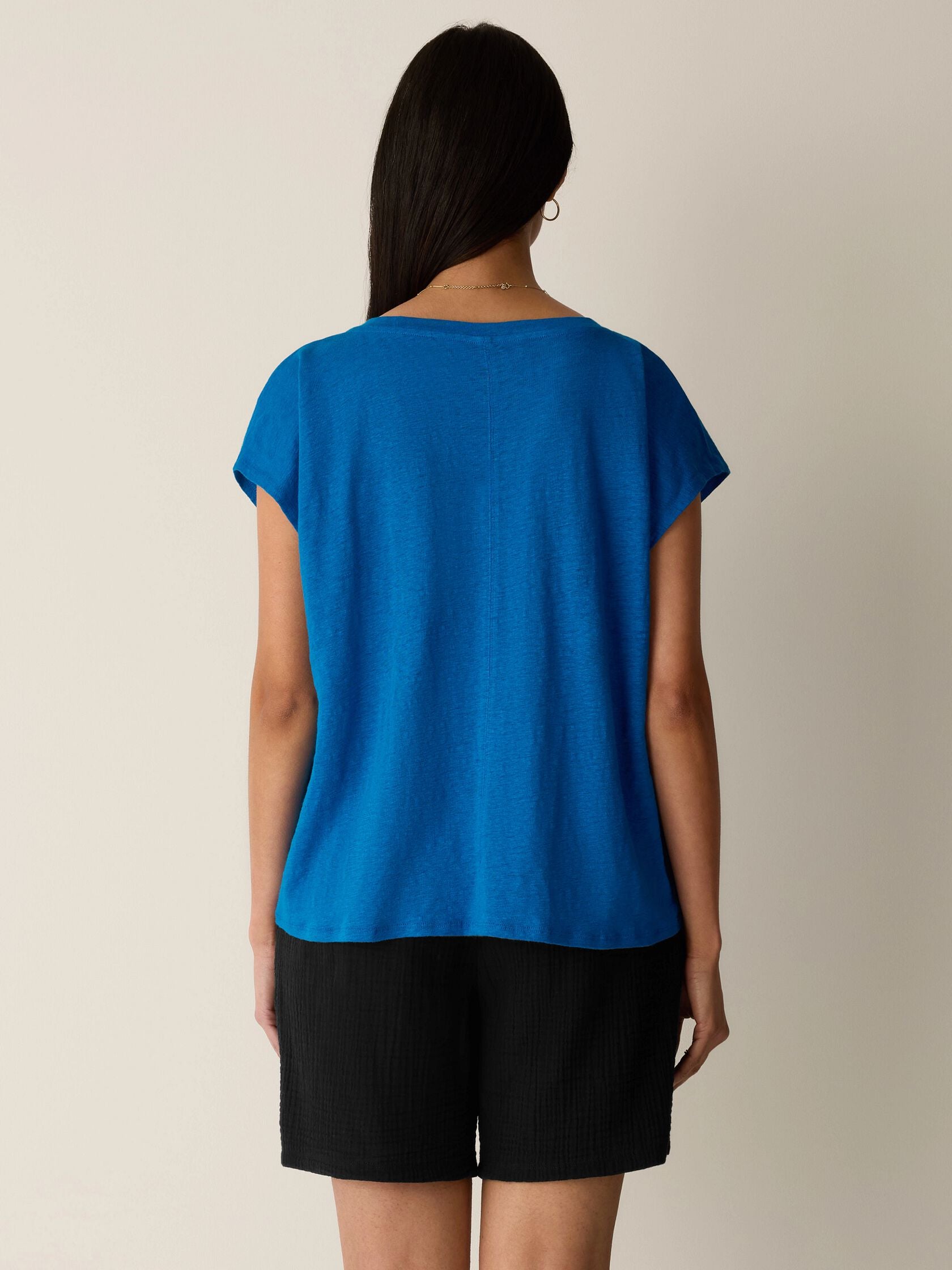 Eileen Fisher V-Neck Square Tee