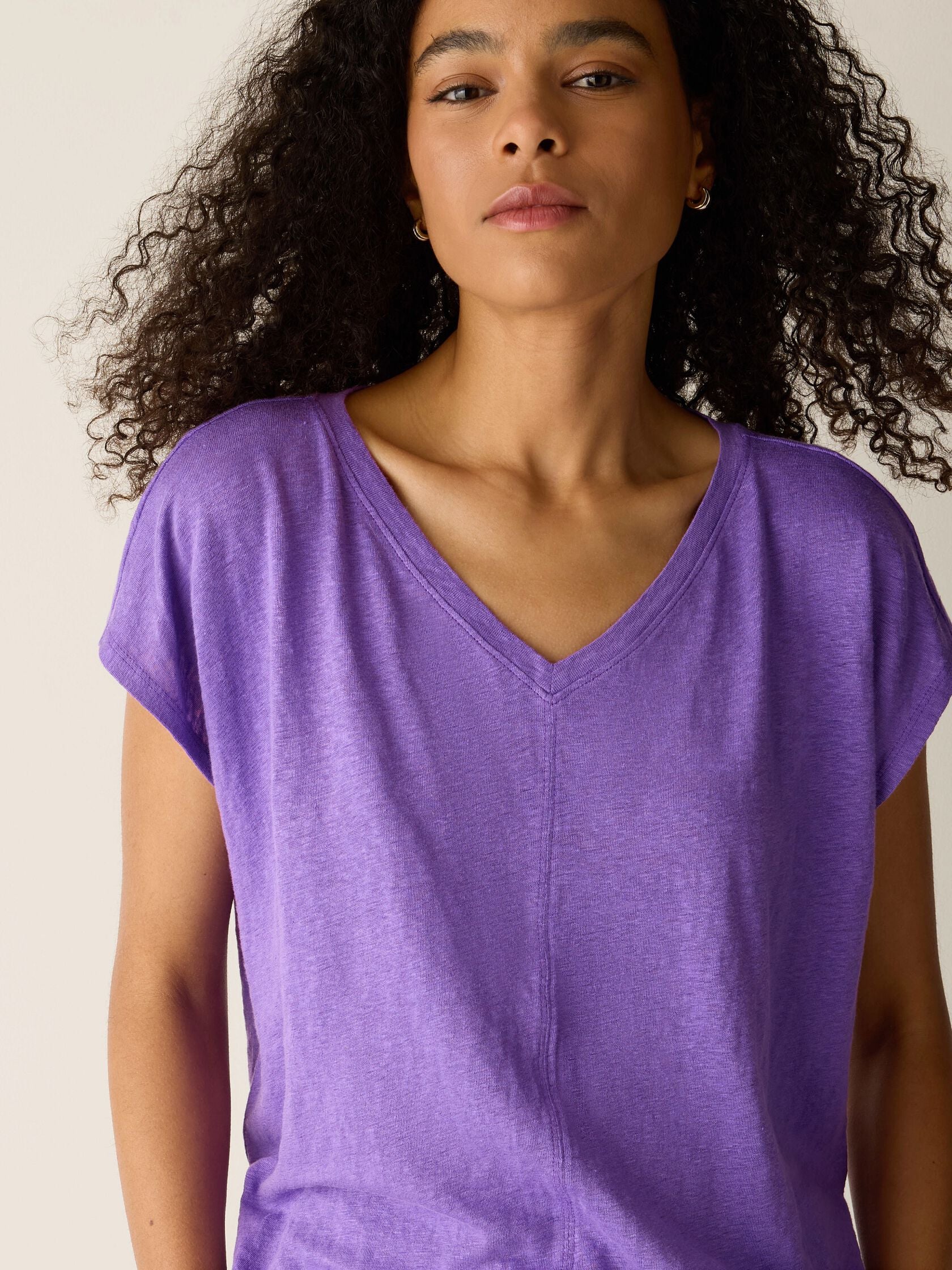 Eileen Fisher V-Neck Square Tee