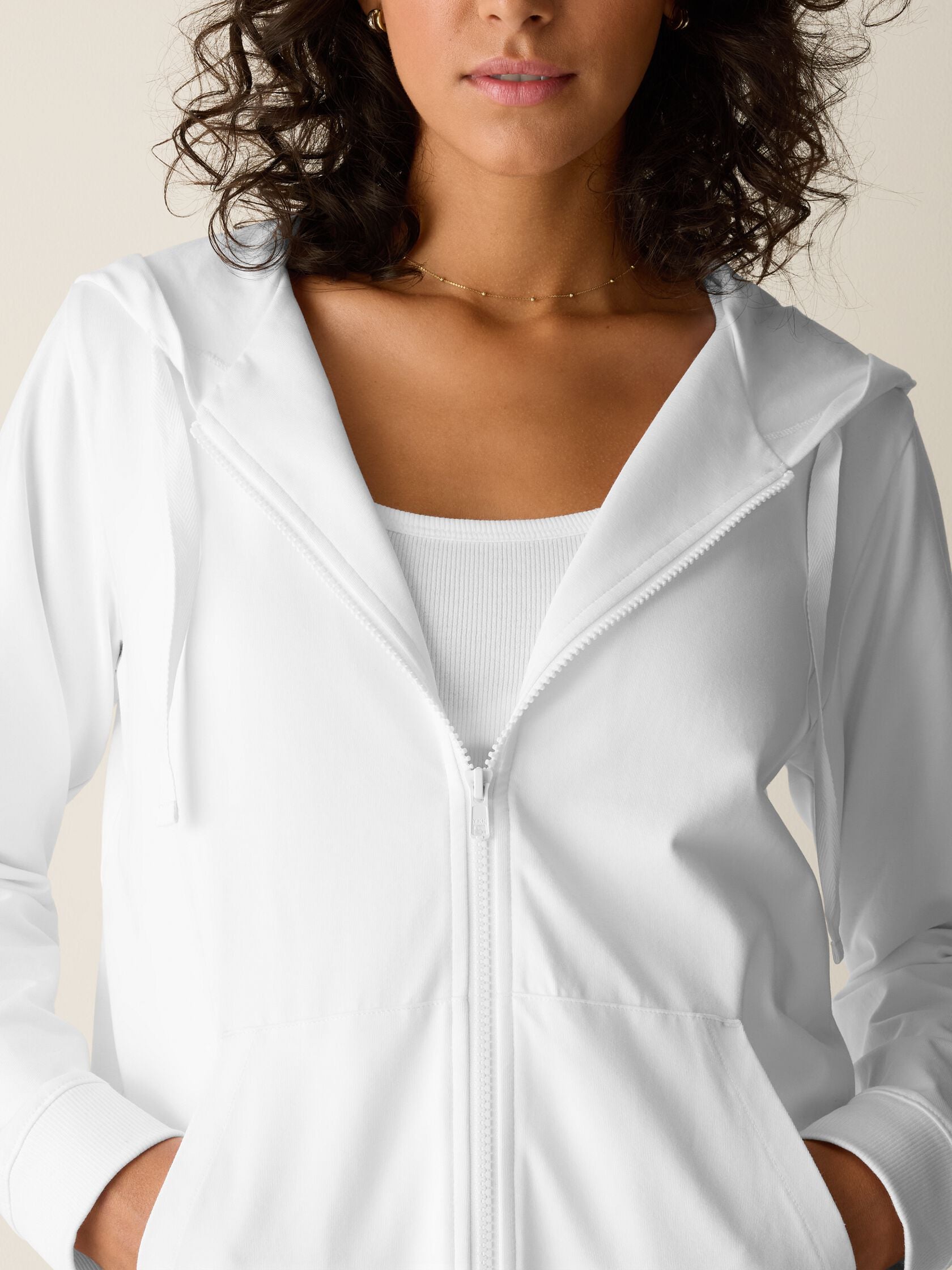 Eileen Fisher Hooded Zip-Up Jacket