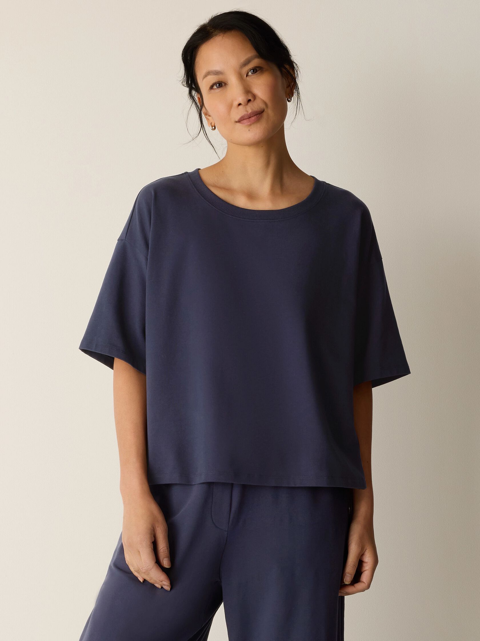 (Pre-Order) Eileen Fisher Crew Neck Boxy Tee