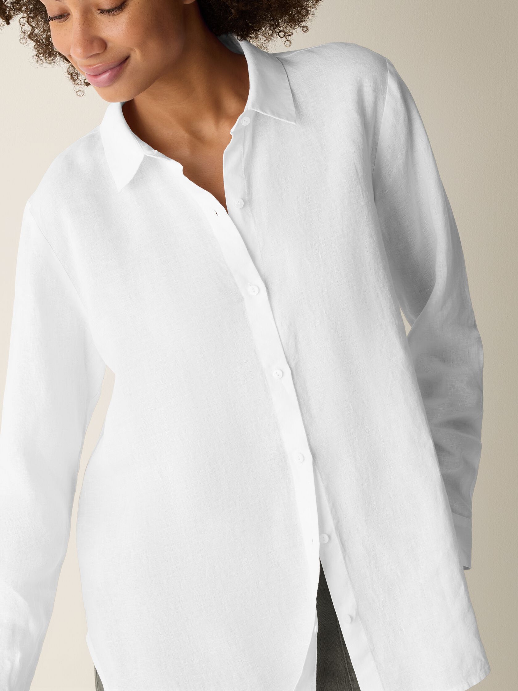 Eileen Fisher Classic Collar Long Shirt