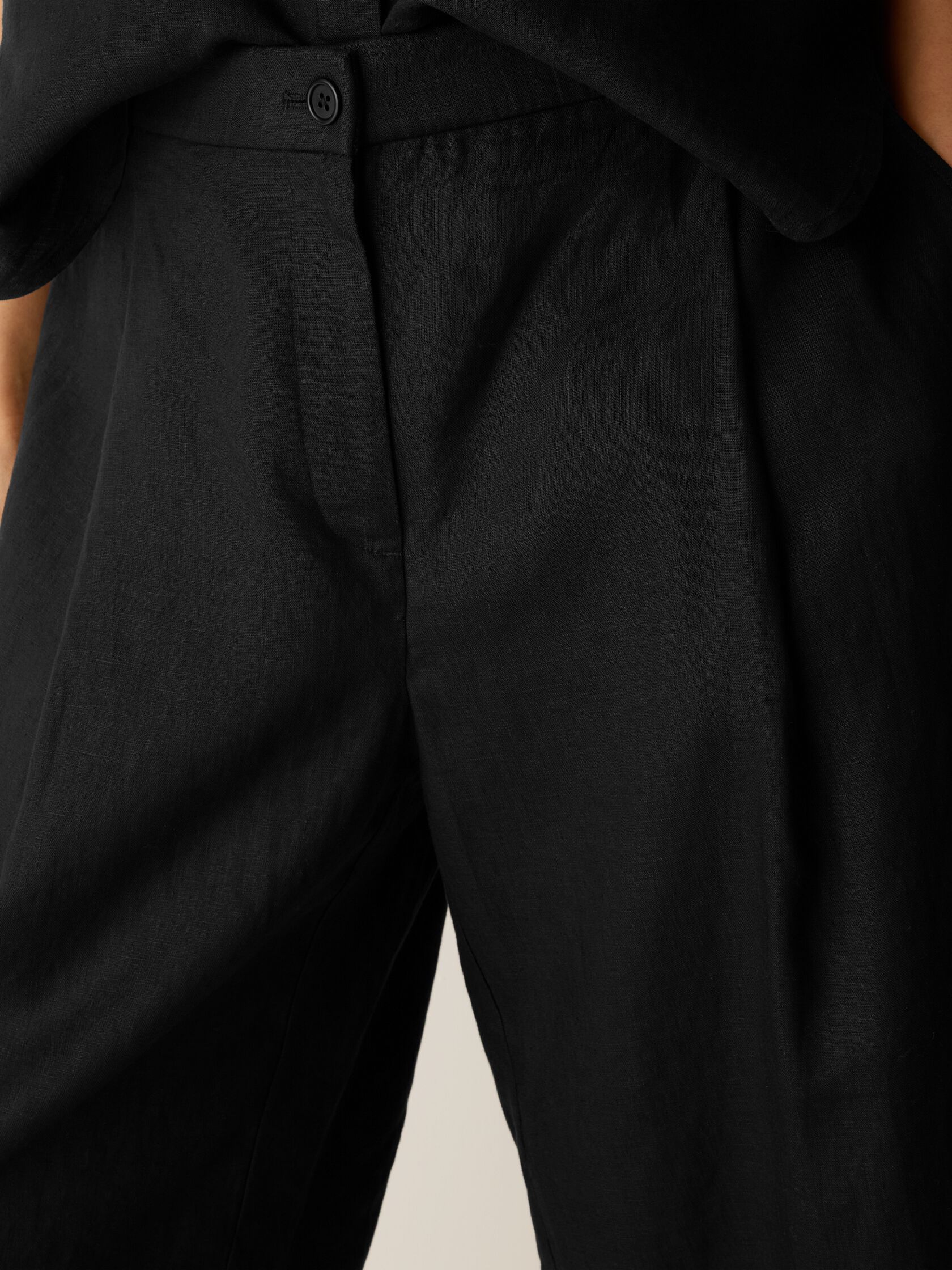 Eileen Fisher High-Waisted Wide Cropped Trouser