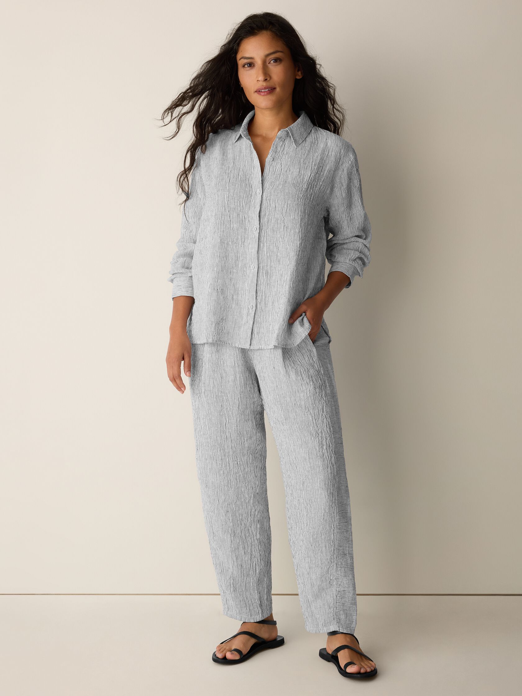 Eileen Fisher Classic Collar Easy Shirt