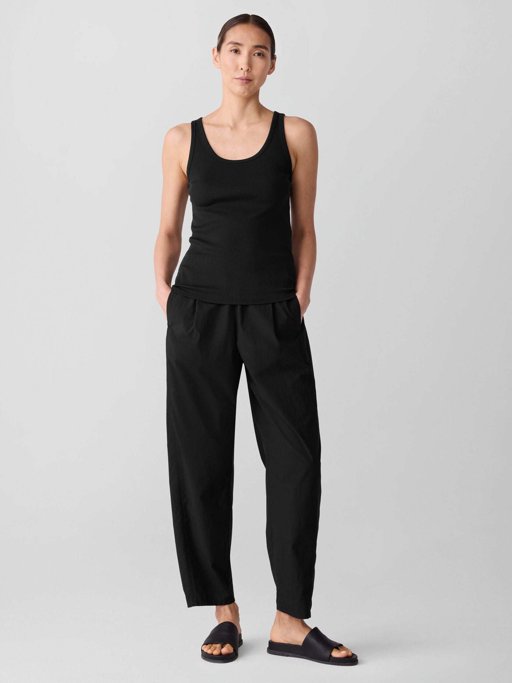 (Pre-Order) Eileen Fisher Scoop Neck Slim Tank