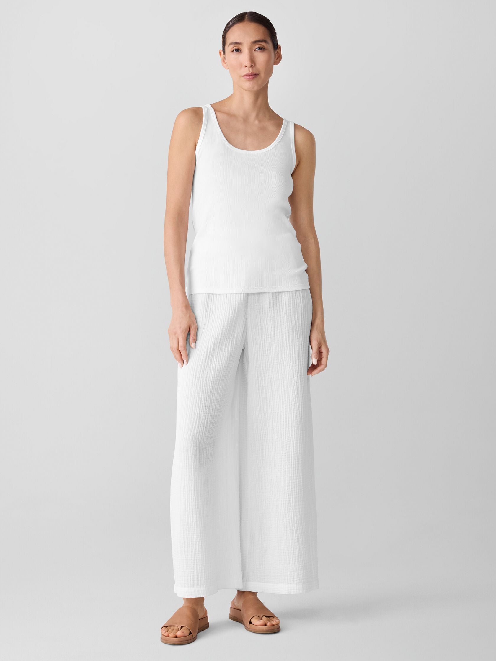 Eileen Fisher Scoop Neck Slim Tank