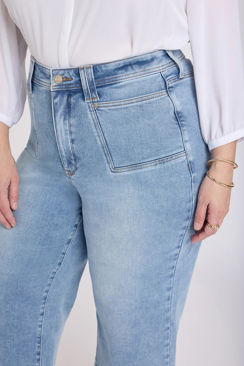 NYDJ Brigitte Wide Leg Capri Jeans