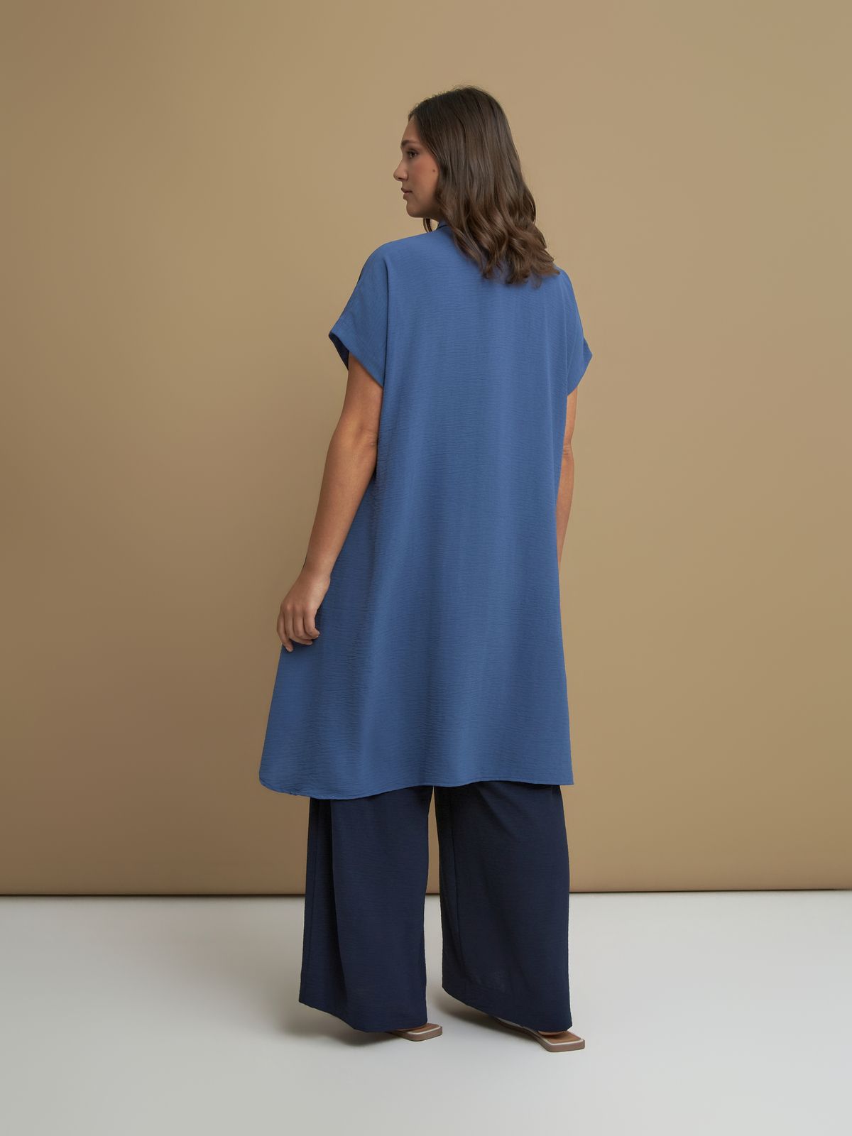 Mat Button Shirt Dress