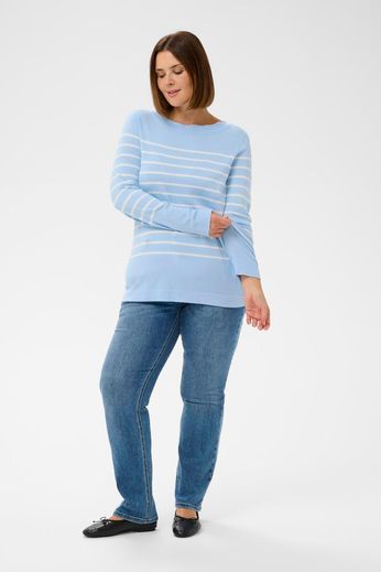 Kaffe Curve Lizzy Striped Boatneck