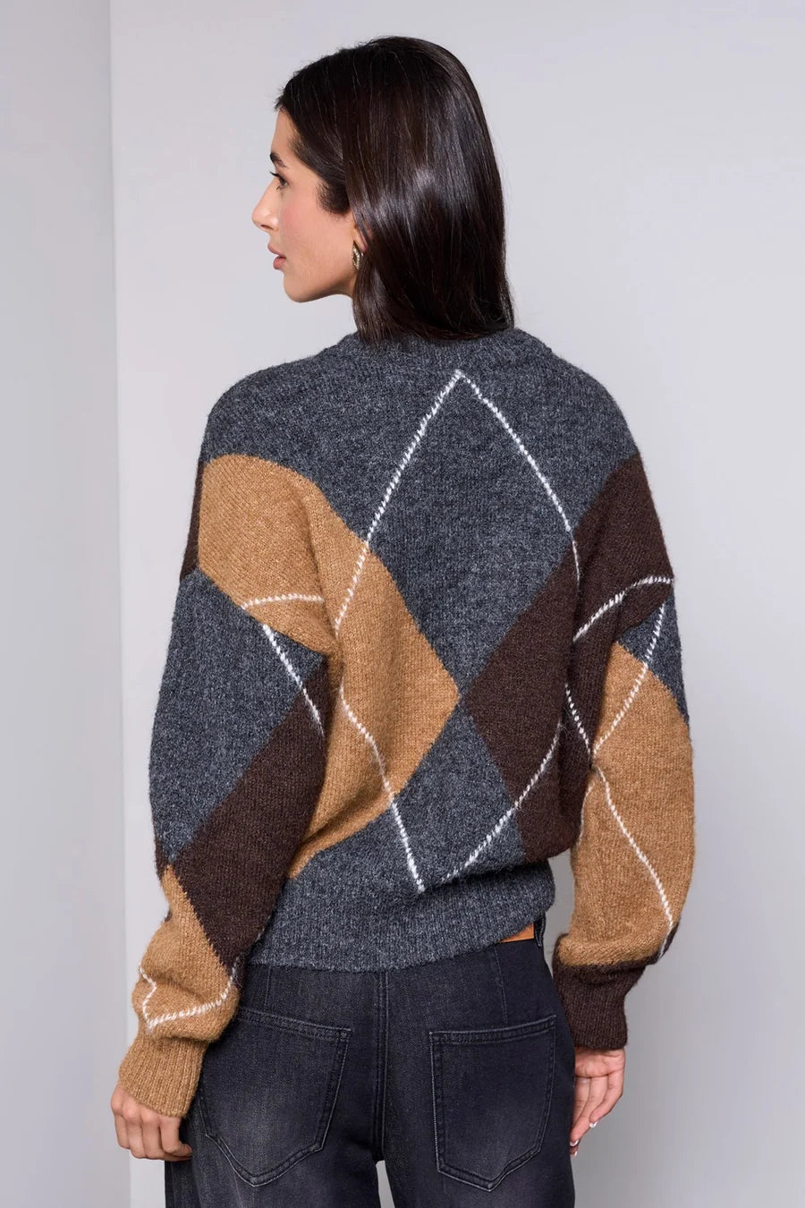 Tribal Argyle Sweater