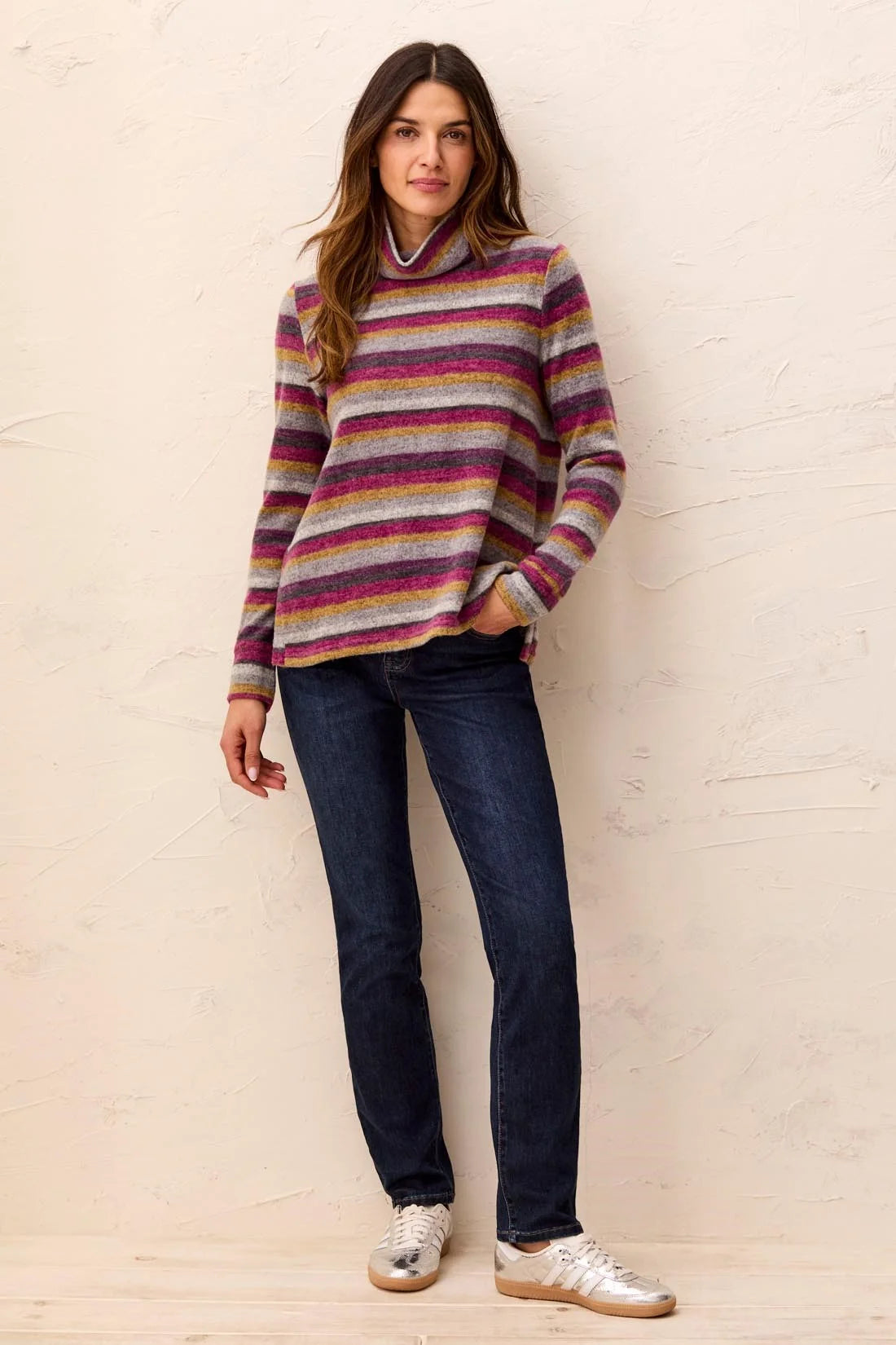 Tribal Funnel Neck Top
