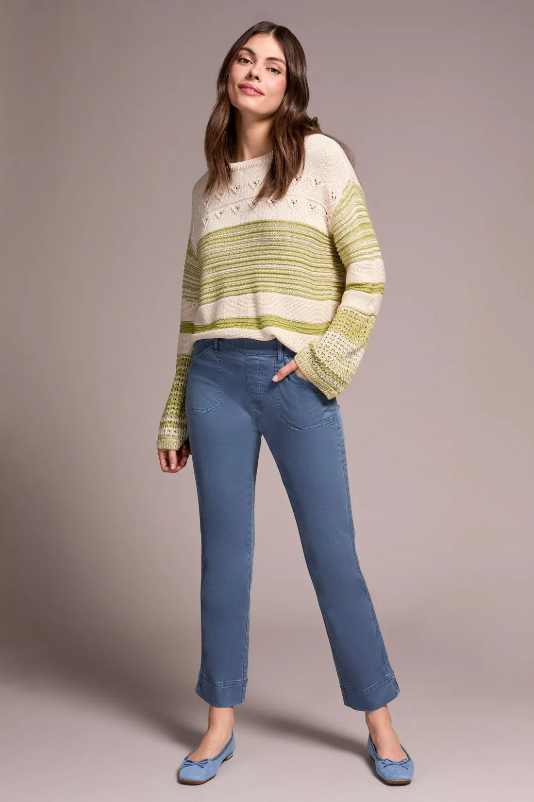 Tribal Pull On Ankle Pant