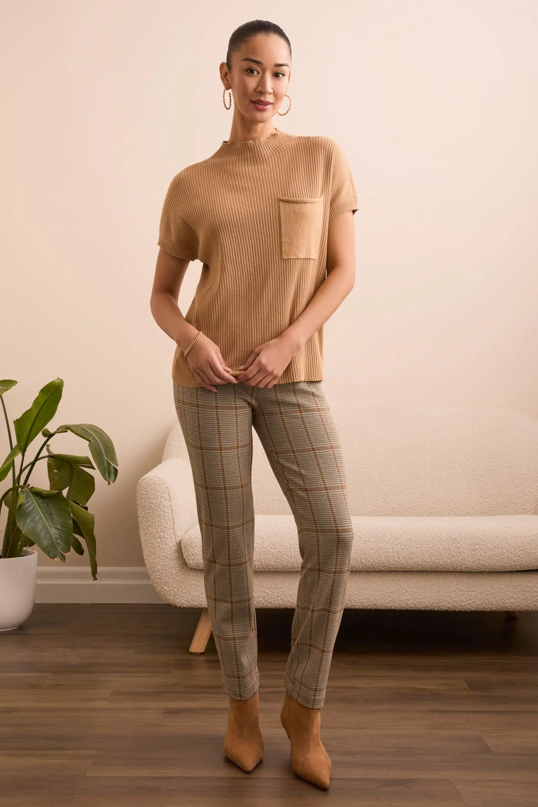 Tribal Short Sleeve Dolman Sweater