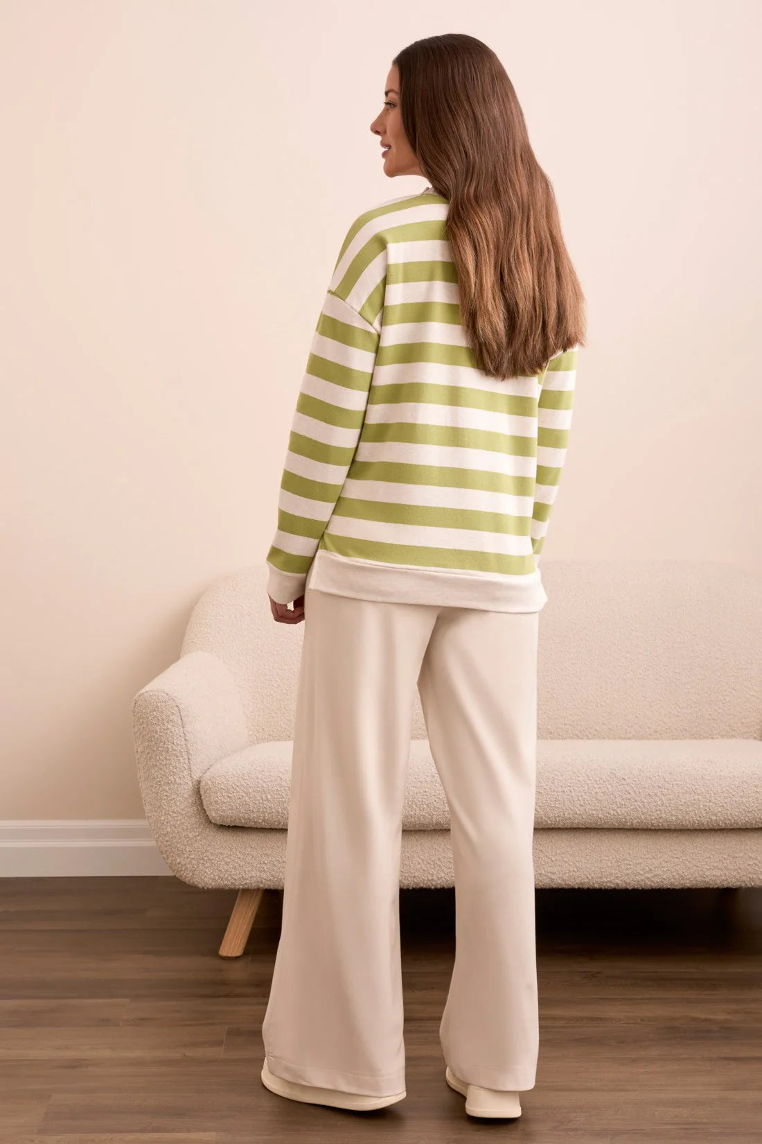 Tribal Striped Crewneck