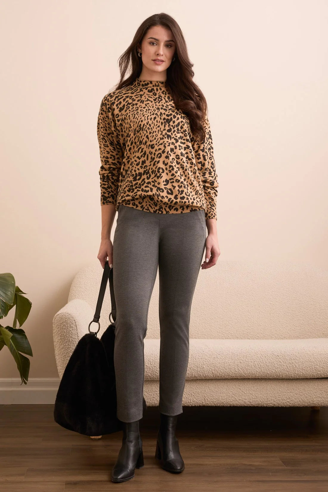 Tribal Funnel Neck Sweater