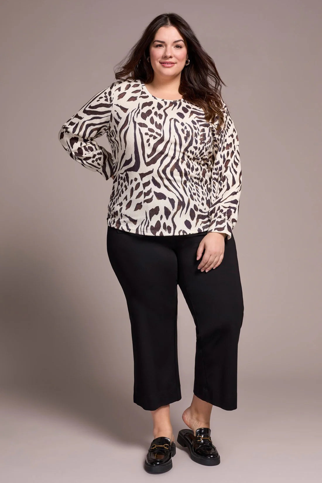 Tribal Long Sleeve Crew Top