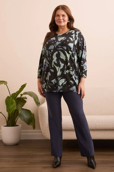 Tribal 3/4 Sleeve Crew Sweater