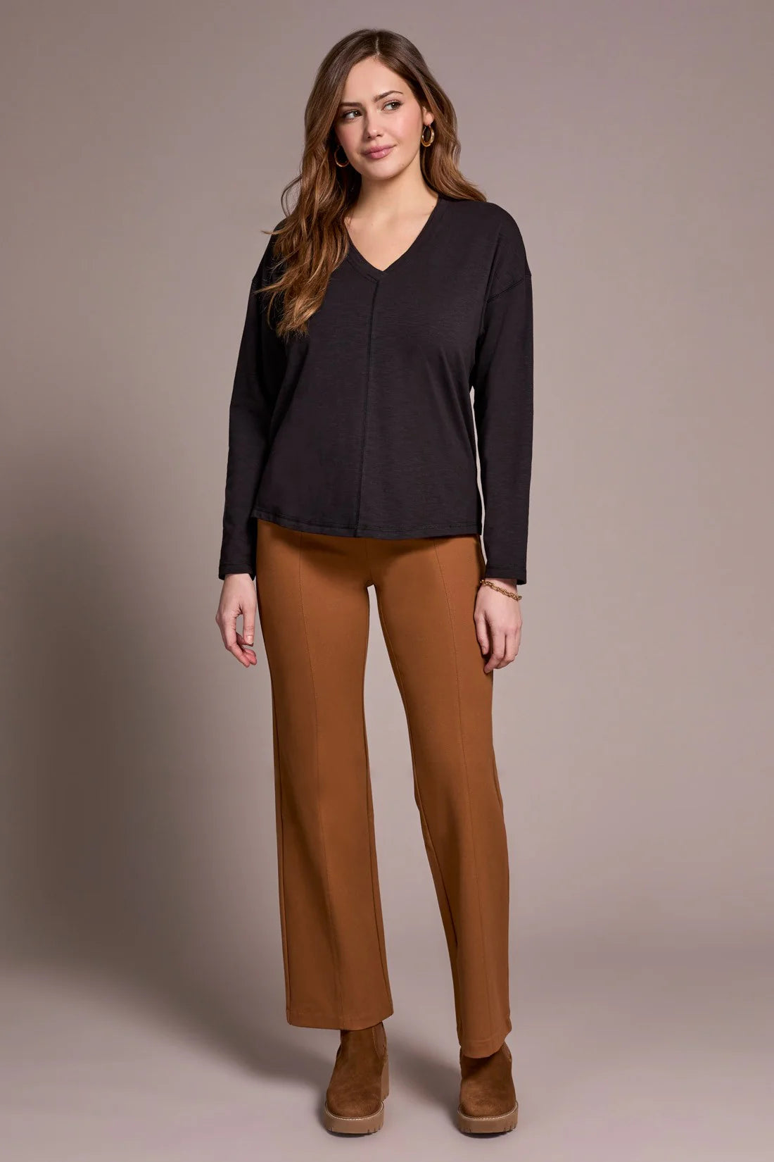 Tribal V-Neck Slub Tee