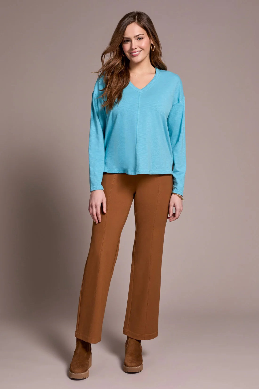 Tribal V-Neck Slub Tee