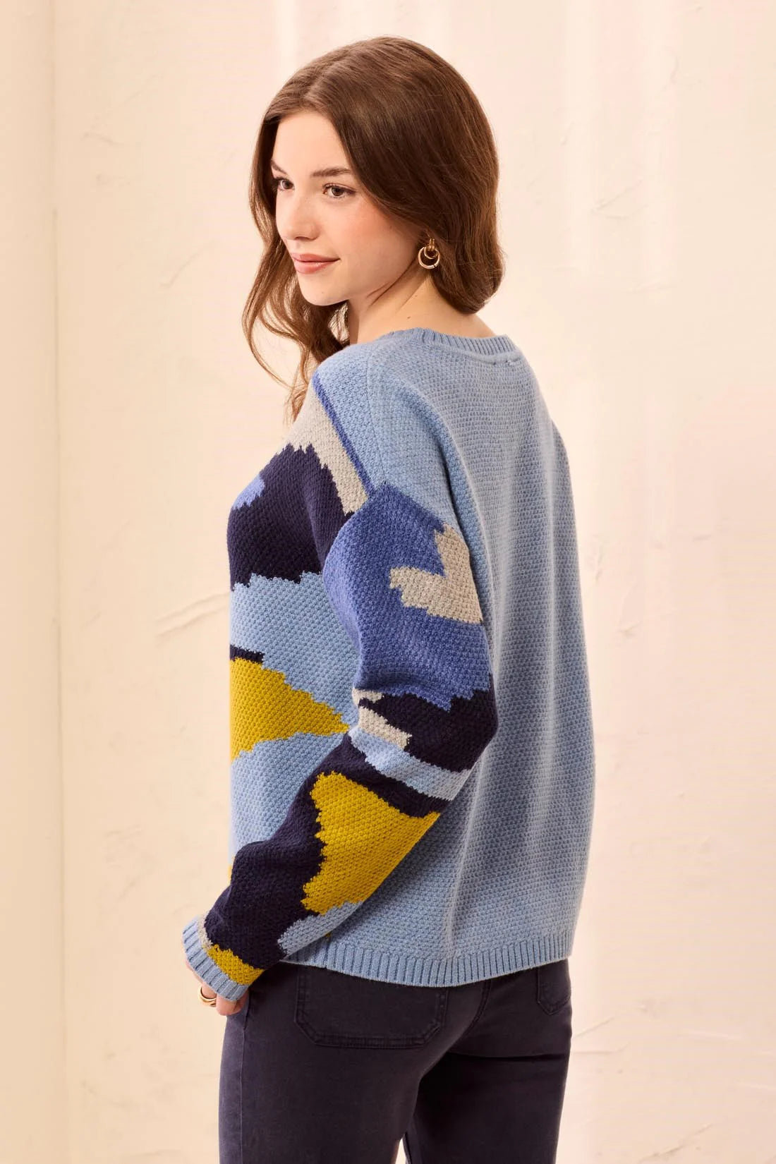 Tribal Long Sleeve Crew Sweater