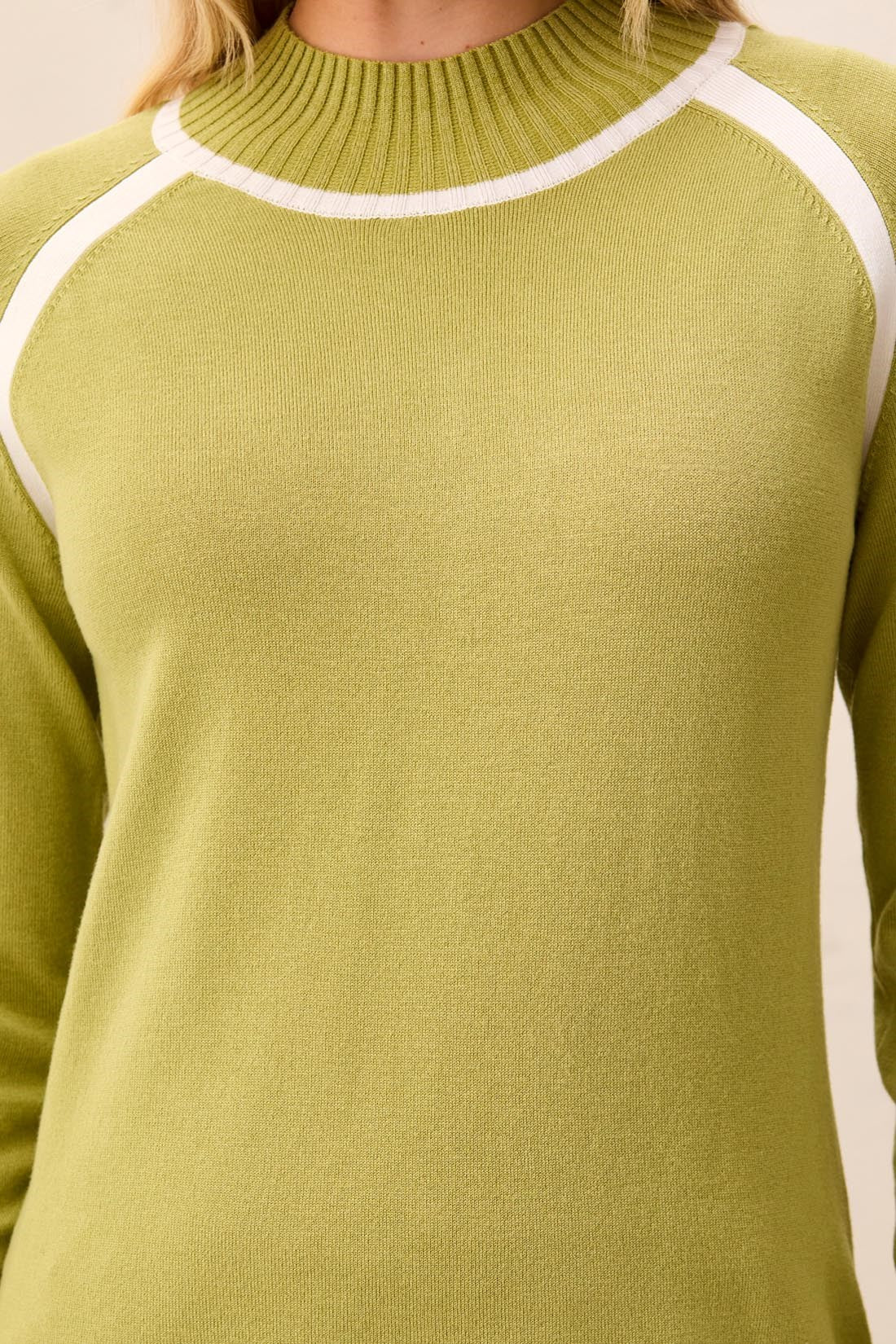 Tribal Mock Neck Sweater