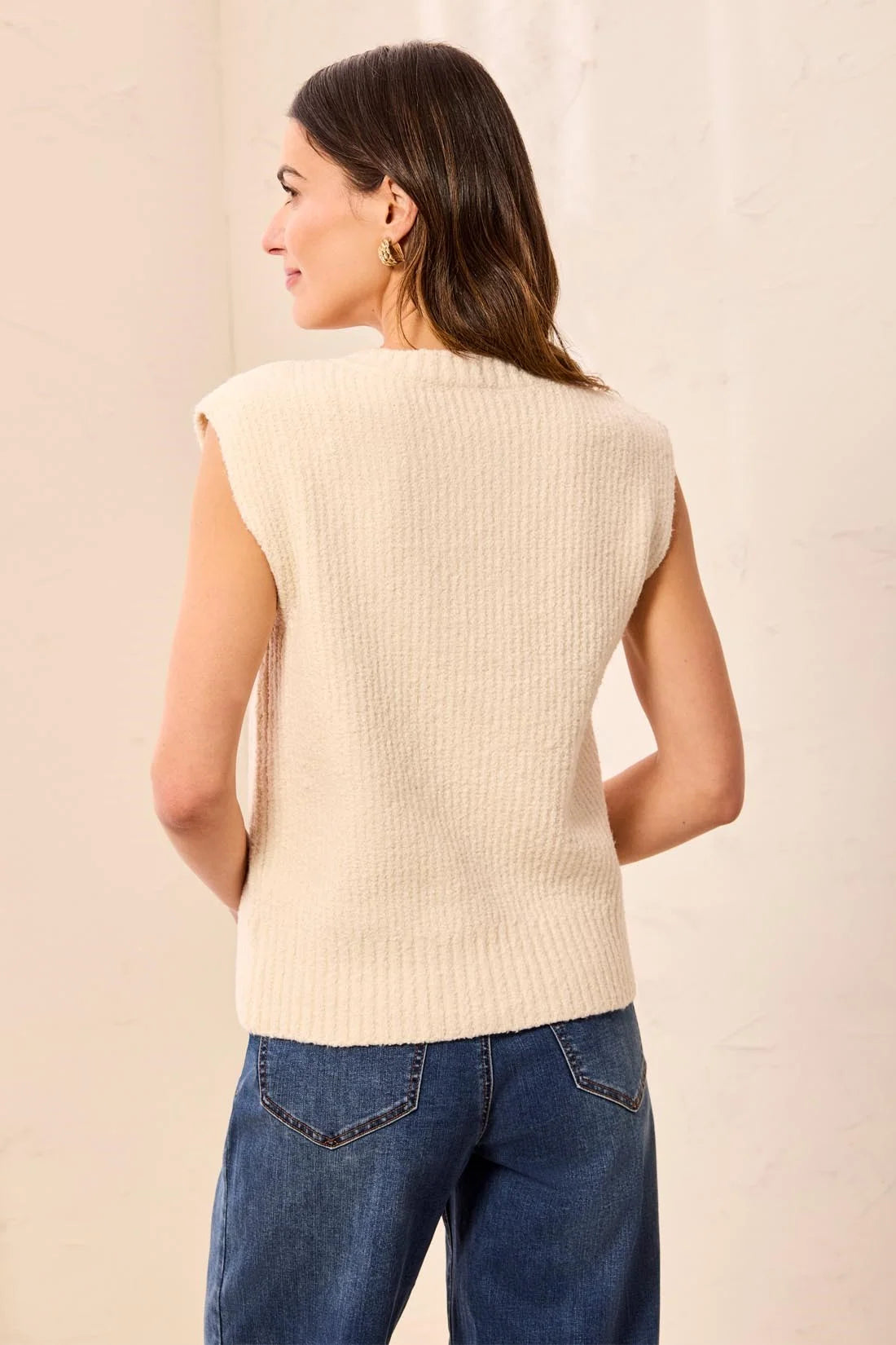 Tribal Split Neck Sweater