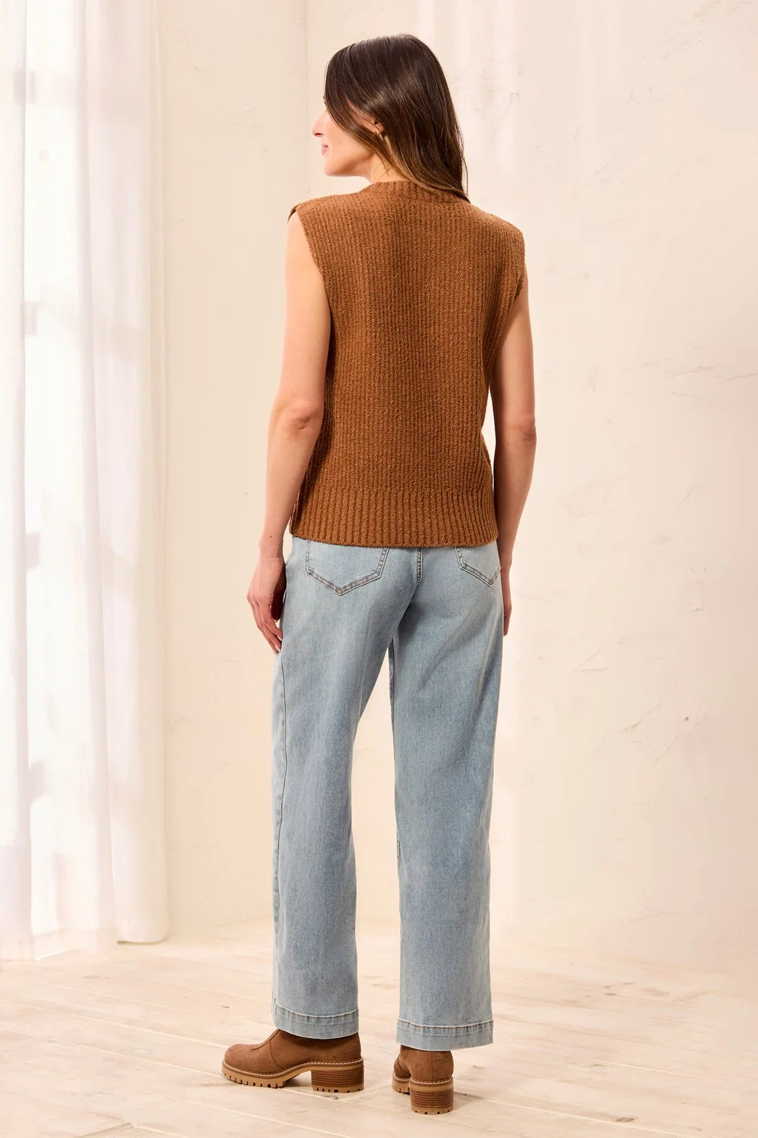 Tribal Split Neck Sweater