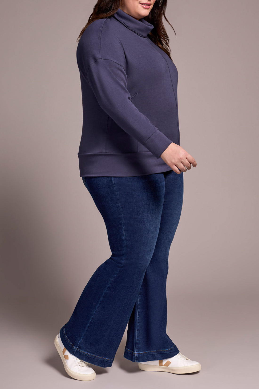 Tribal Funnel Neck Top