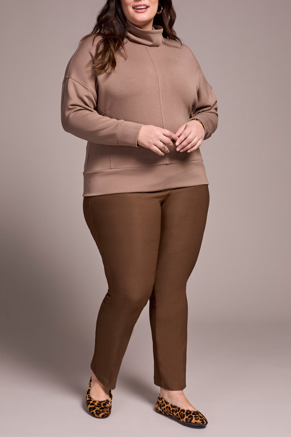 Tribal Funnel Neck Top