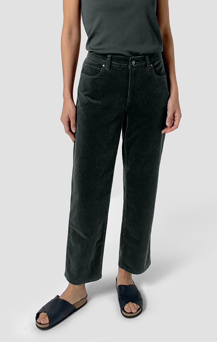 Eileen Fisher High Waisted Straight Ankle Jean