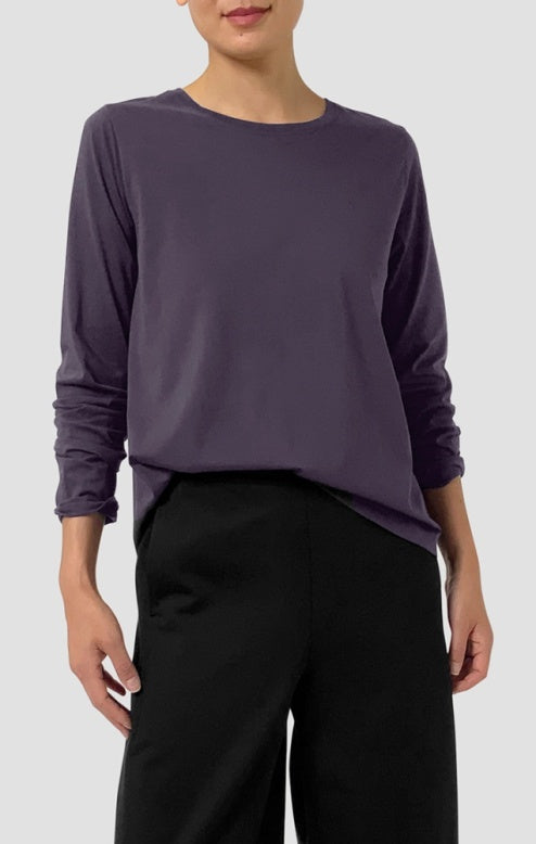 Eileen Fisher Round Neck Long Sleeve Tee