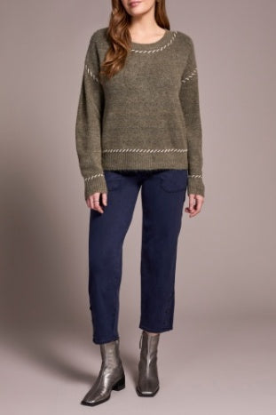 Tribal Long Sleeve Crewneck Sweater