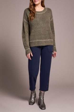 Tribal Long Sleeve Crewneck Sweater