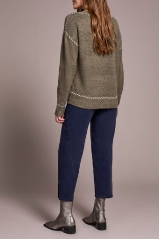 Tribal Long Sleeve Crewneck Sweater