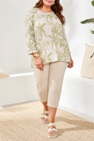 Tribal 3/4 Sleeve Top