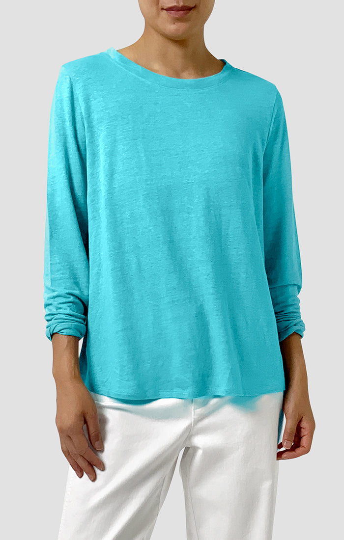 Eileen Fisher Crew Neck Long Sleeve Tee