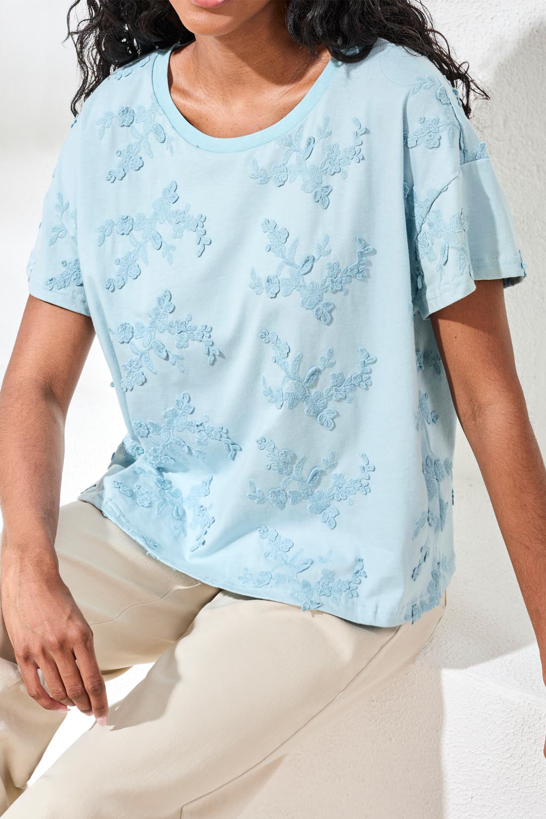 Tribal Short Sleeve Crew Top