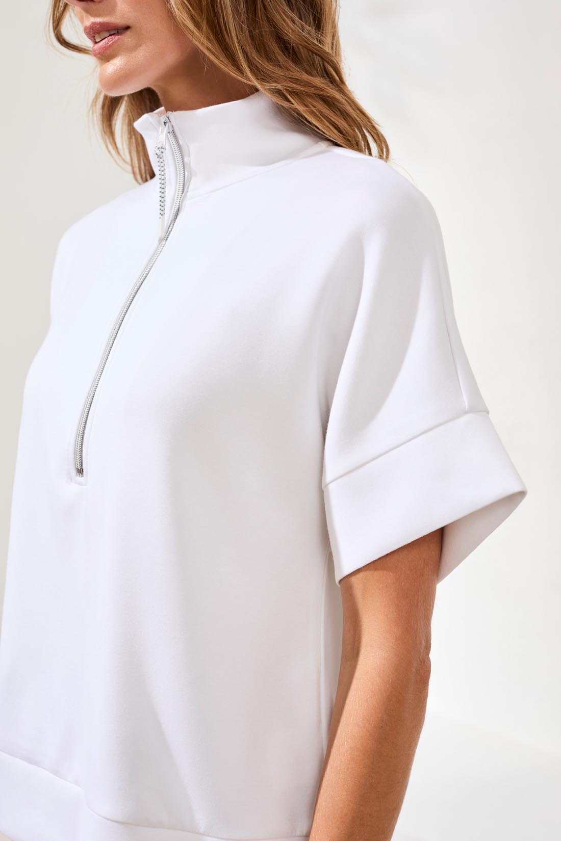 Tribal Zip Short Sleeve Sweatshirt