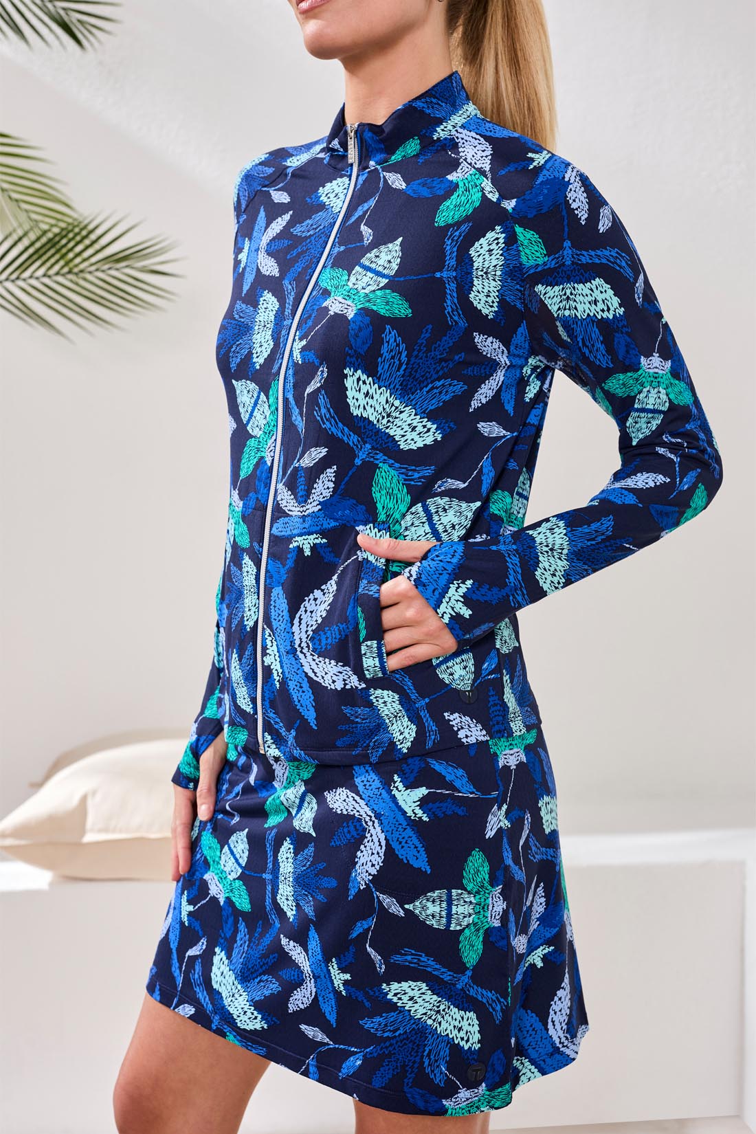 Tribal Golf Long Sleeve Cardigan Jacket