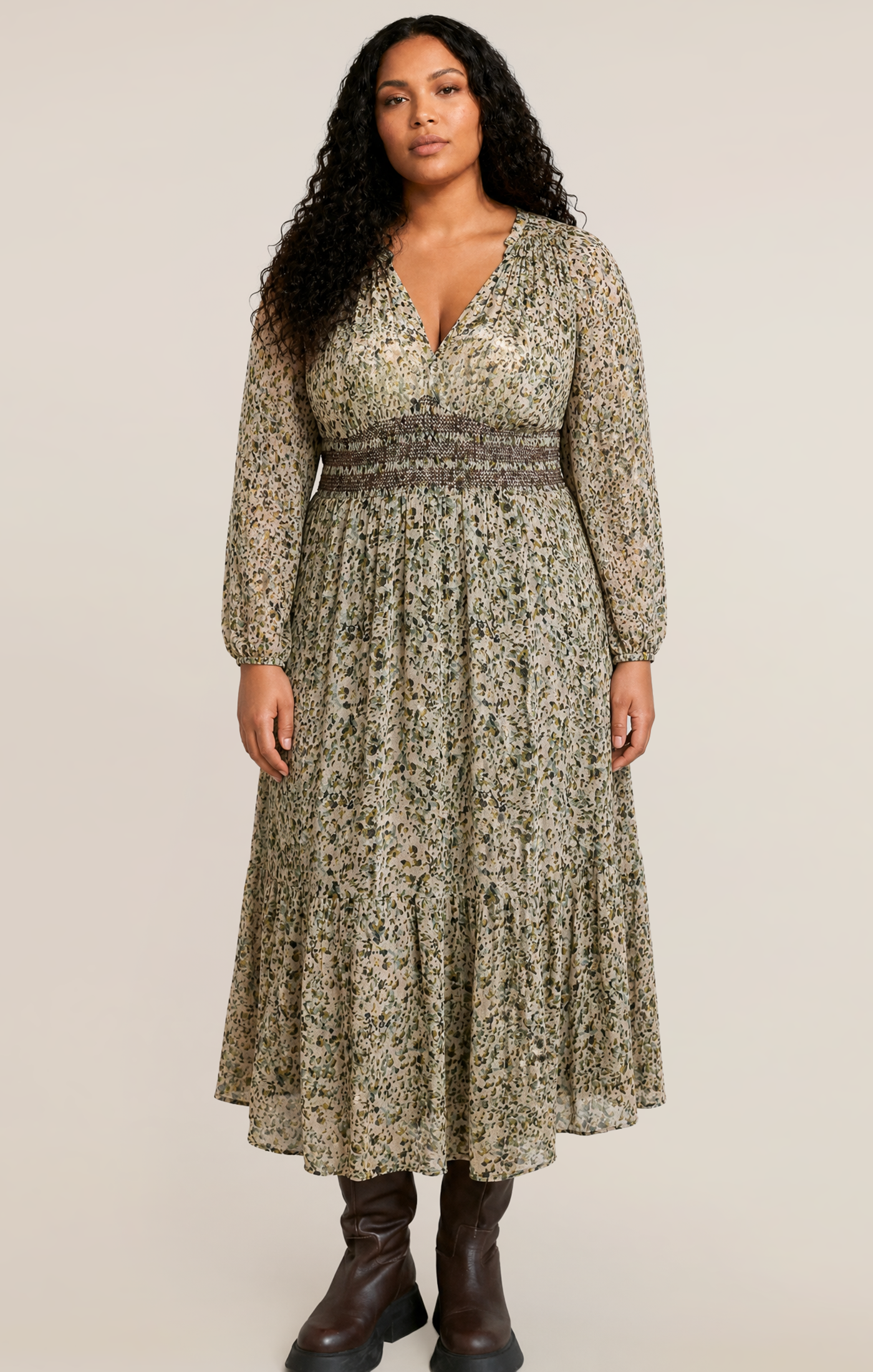 Dex Smocking Waist Dress