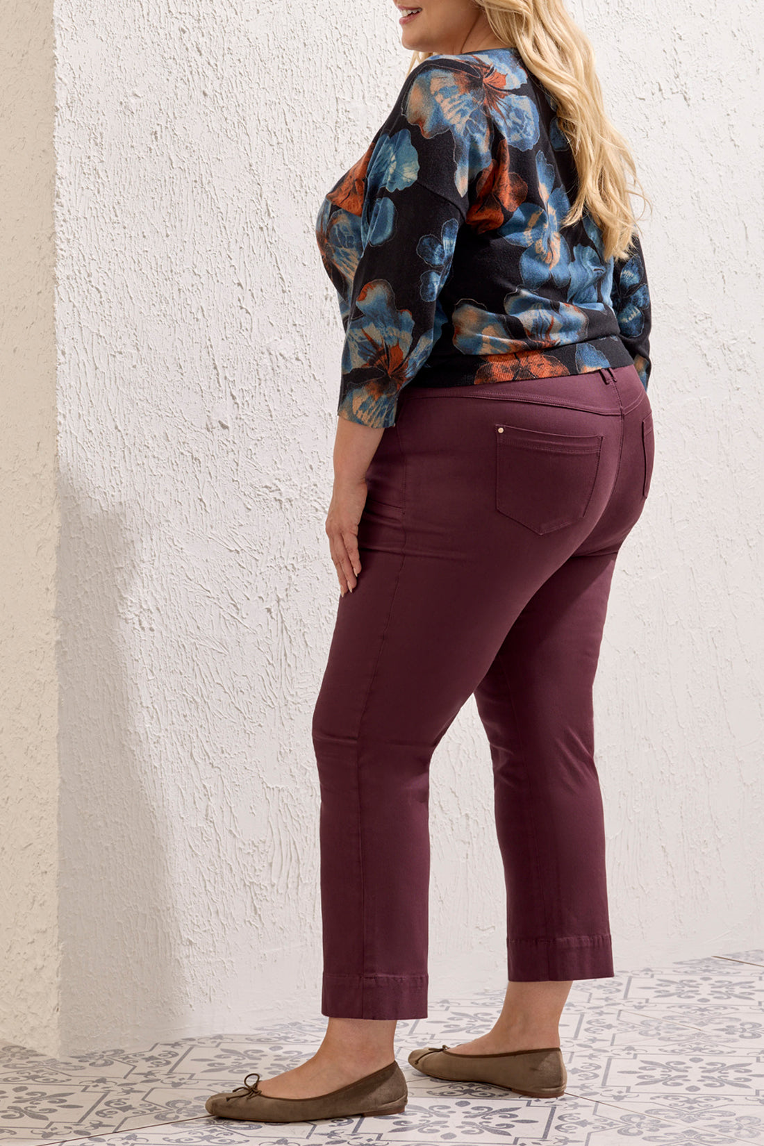 Tribal Comfort Stretch Straight Leg Pull-On Ankle Pants