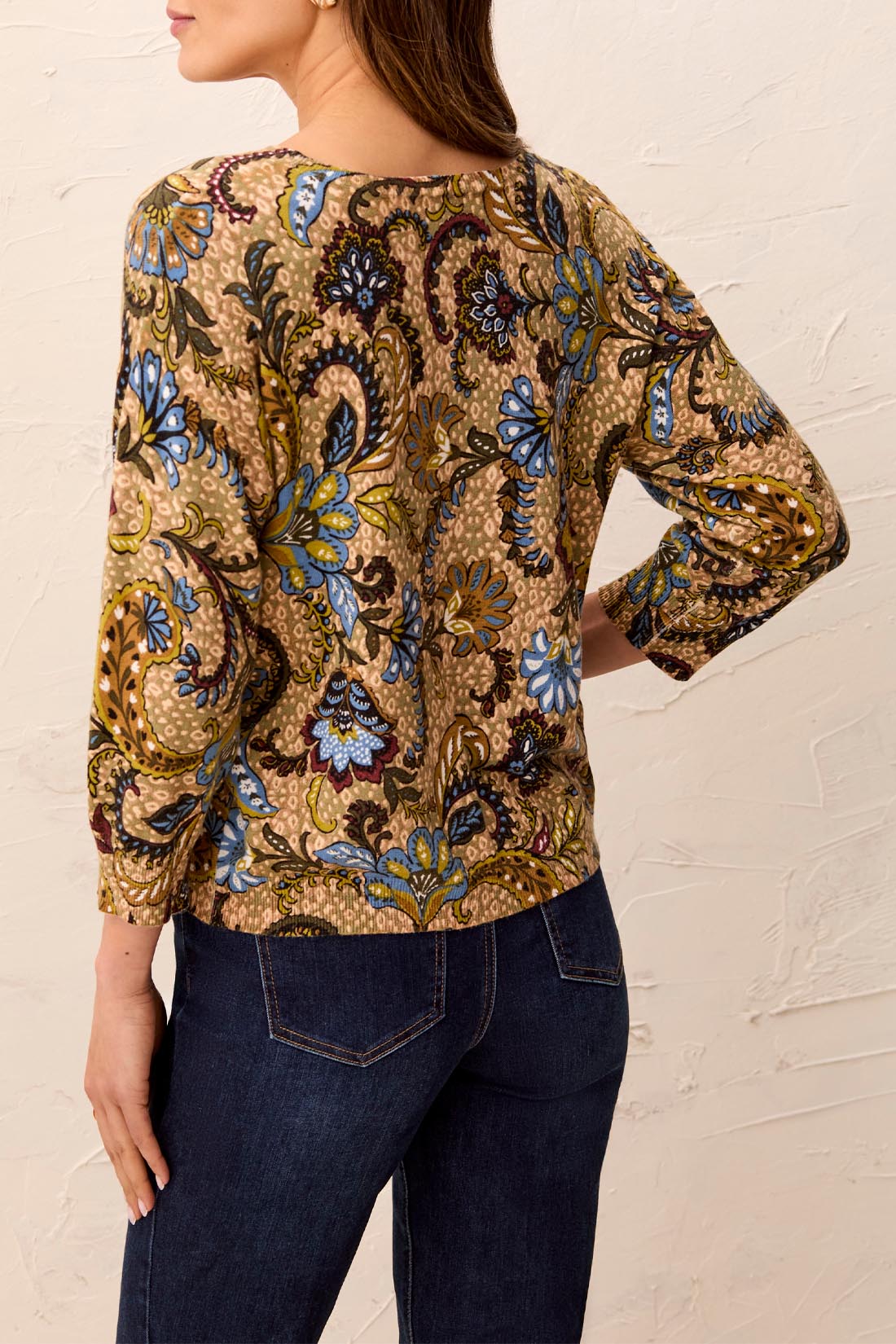 Tribal 3/4 Crew Sweater