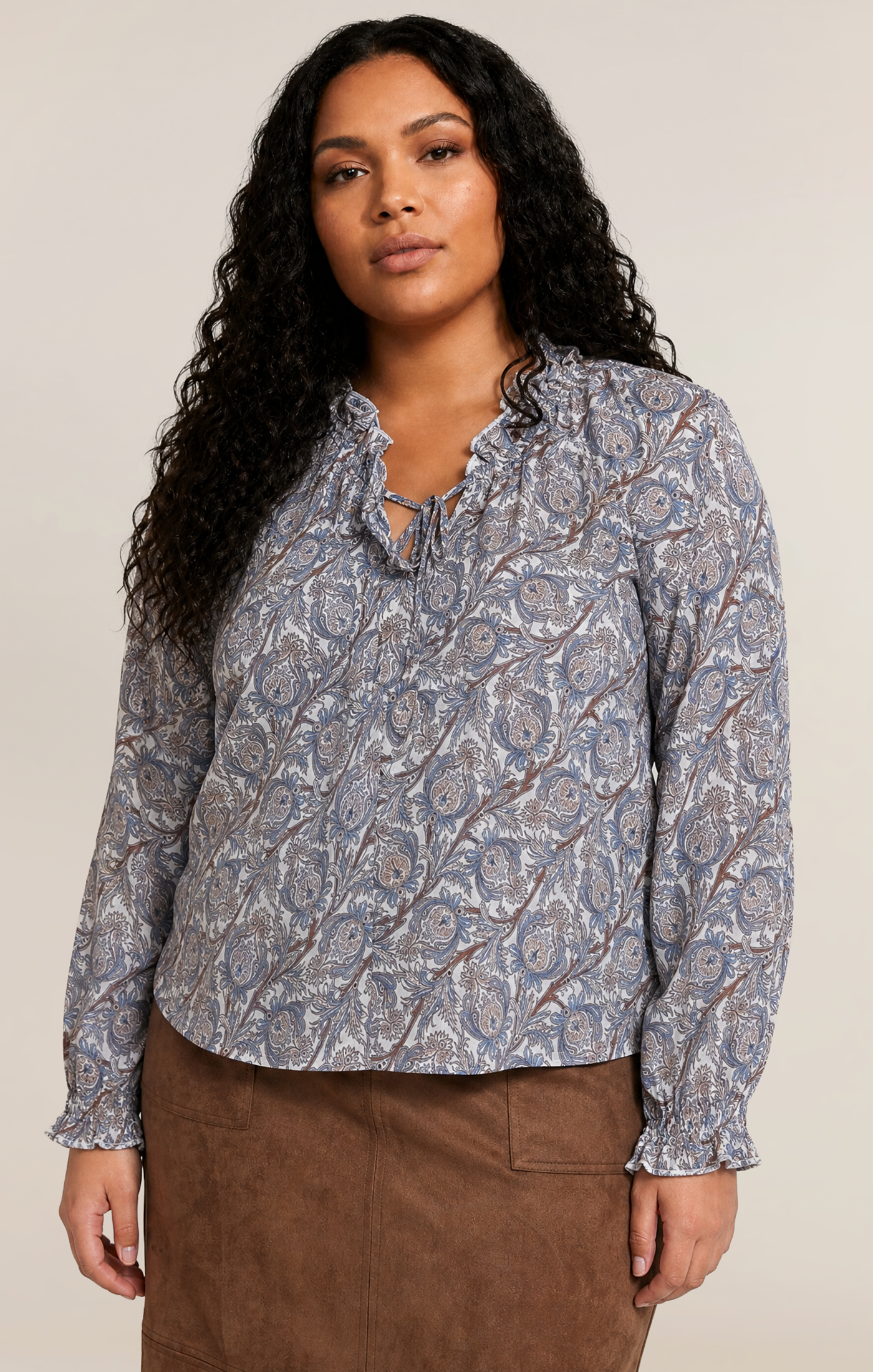 Dex Balloon Sleeve Blouse