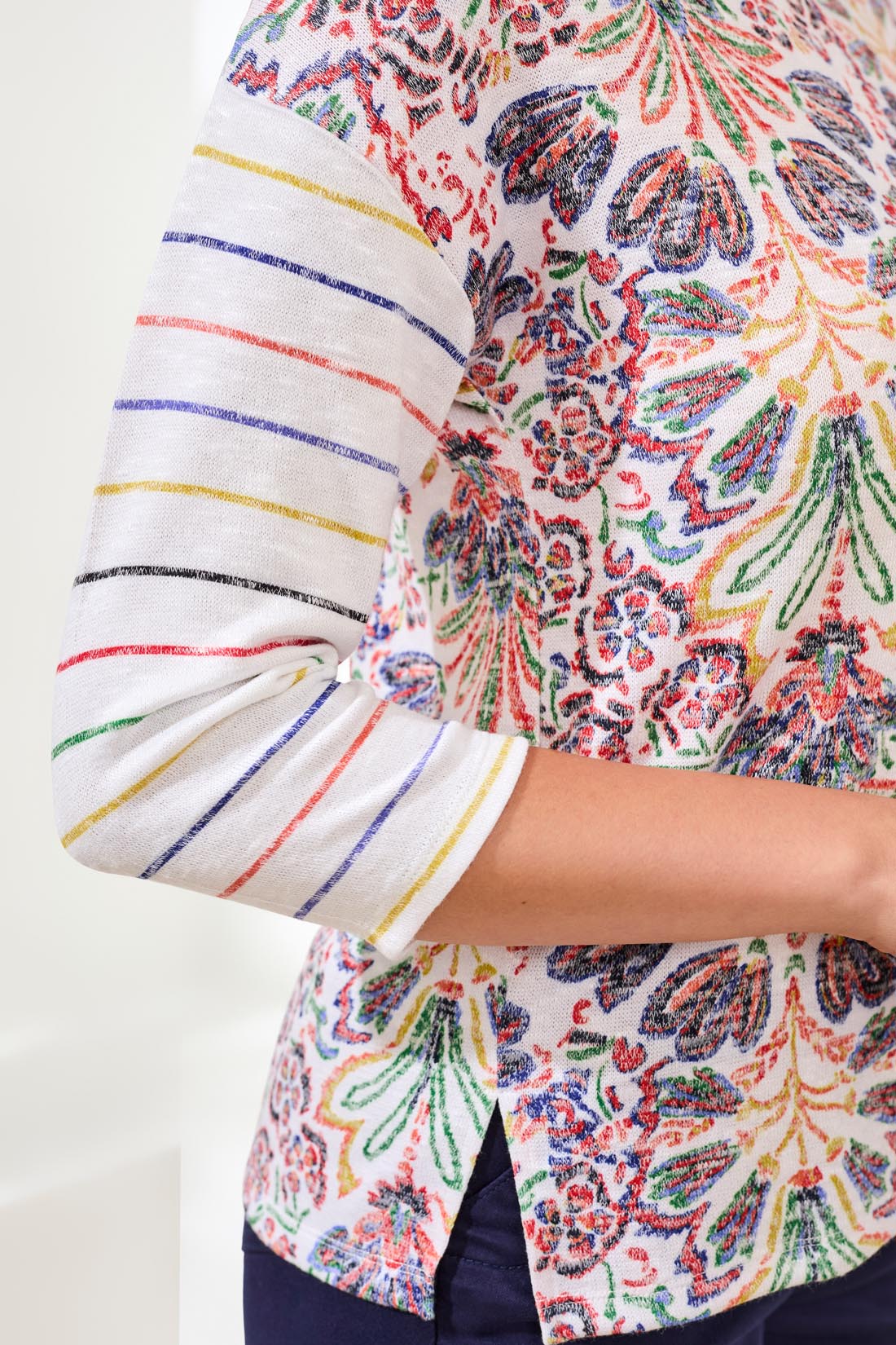 Tribal 3/4 Sleeve Top