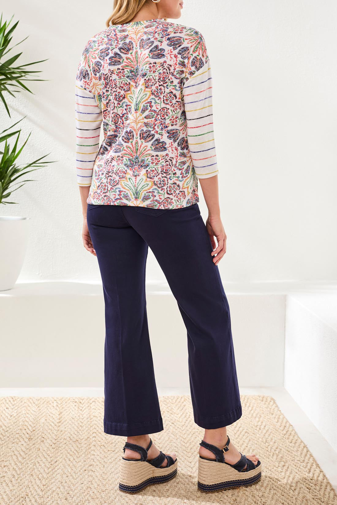Tribal 3/4 Sleeve Top
