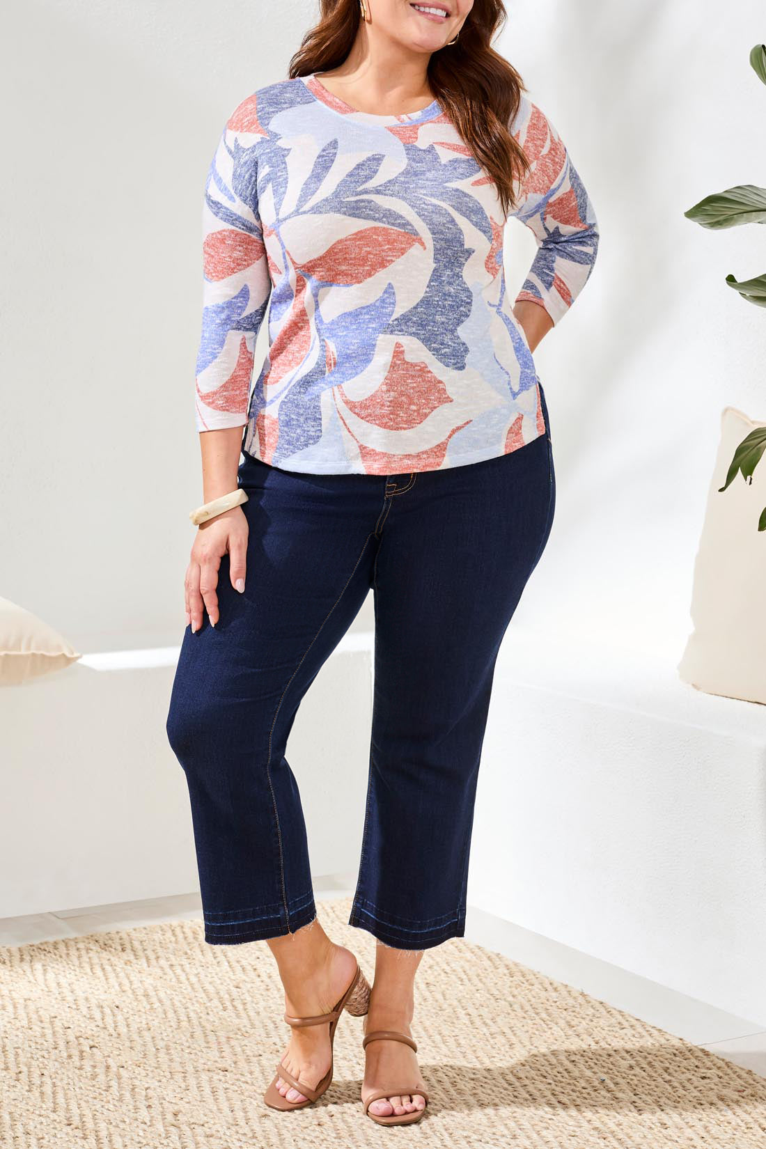 Tribal 3/4 Sleeve Top