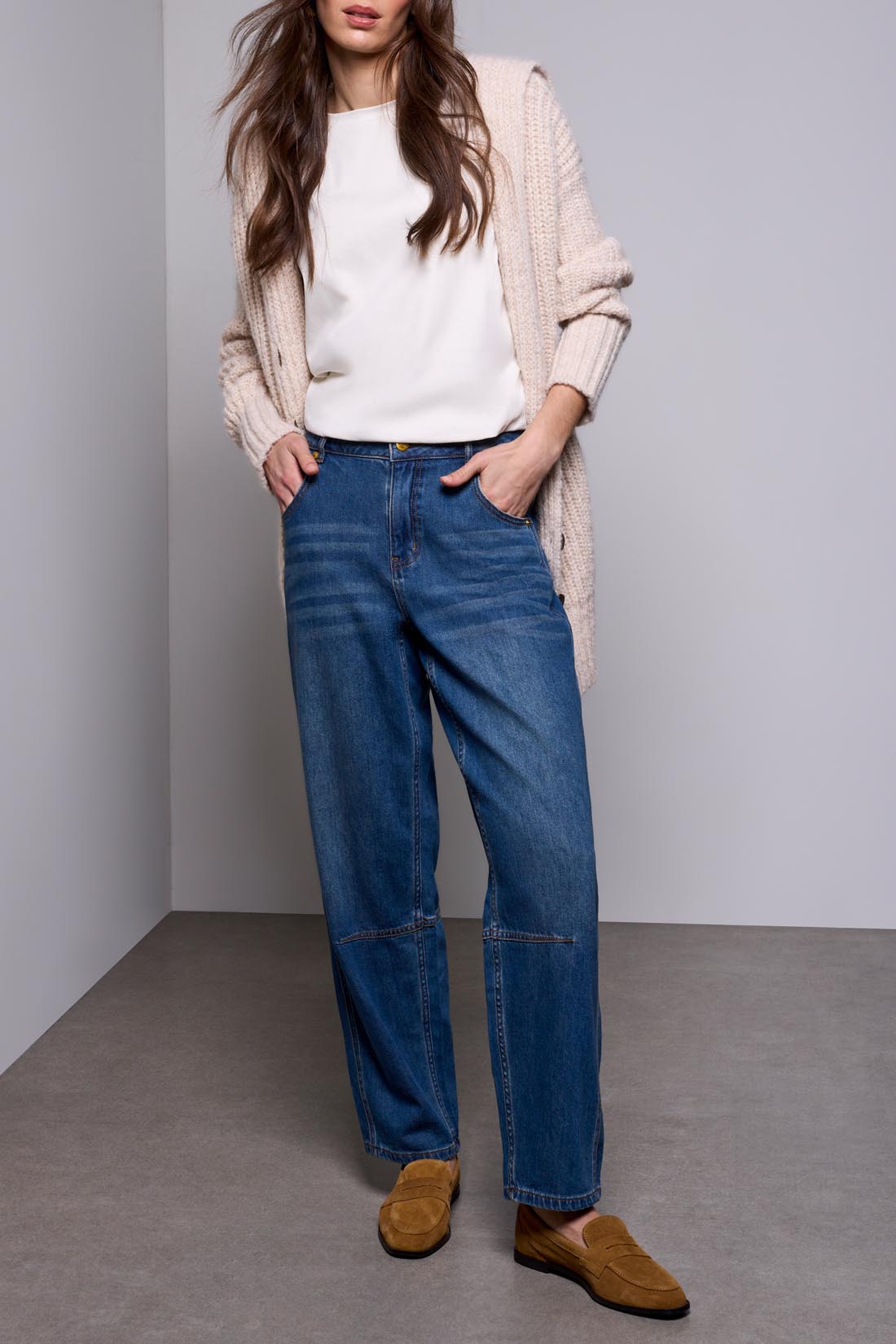 Tribal Audrey Barrel Denim Jeans